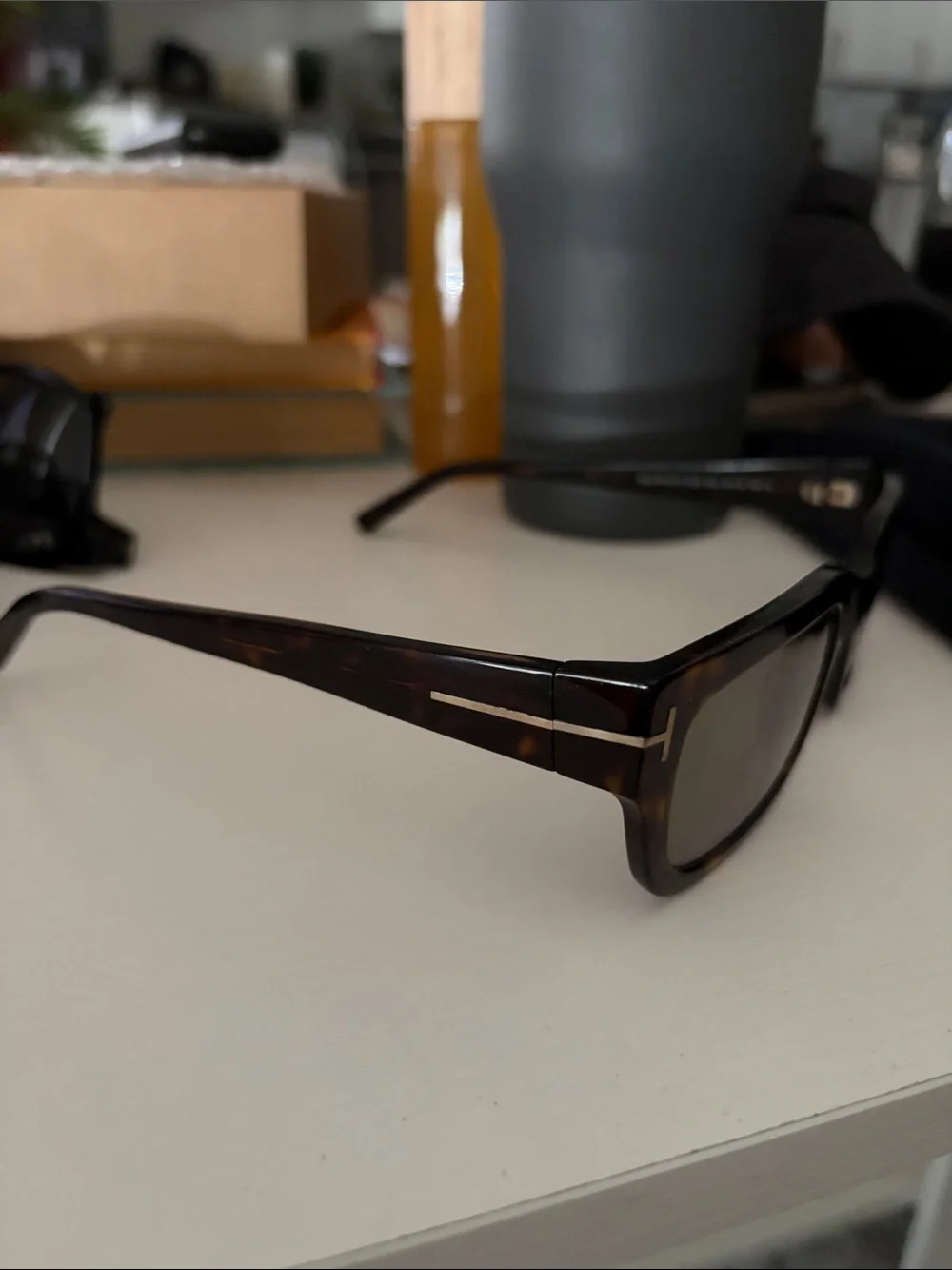 Tom Ford Tortoiseshell Sunglasses with Brown Lenses
